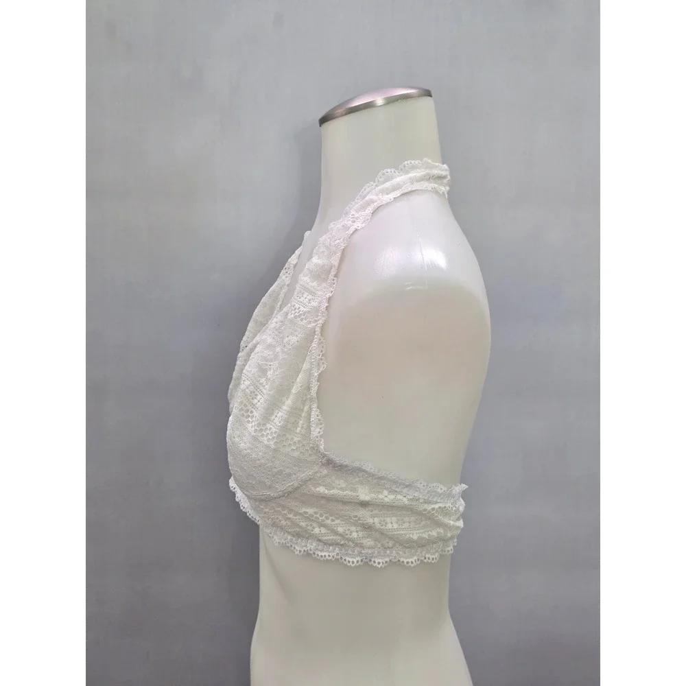 Hanky Panky White Whimsy Romantic Bridal Cottage Lingerie Lace Bralette Medium